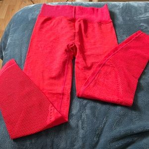 Pink leggings seamless